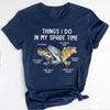 Maglietta "Cose che faccio nel tempo libero per pescare", T-shirt da pesca, Regalo per amante della pesca