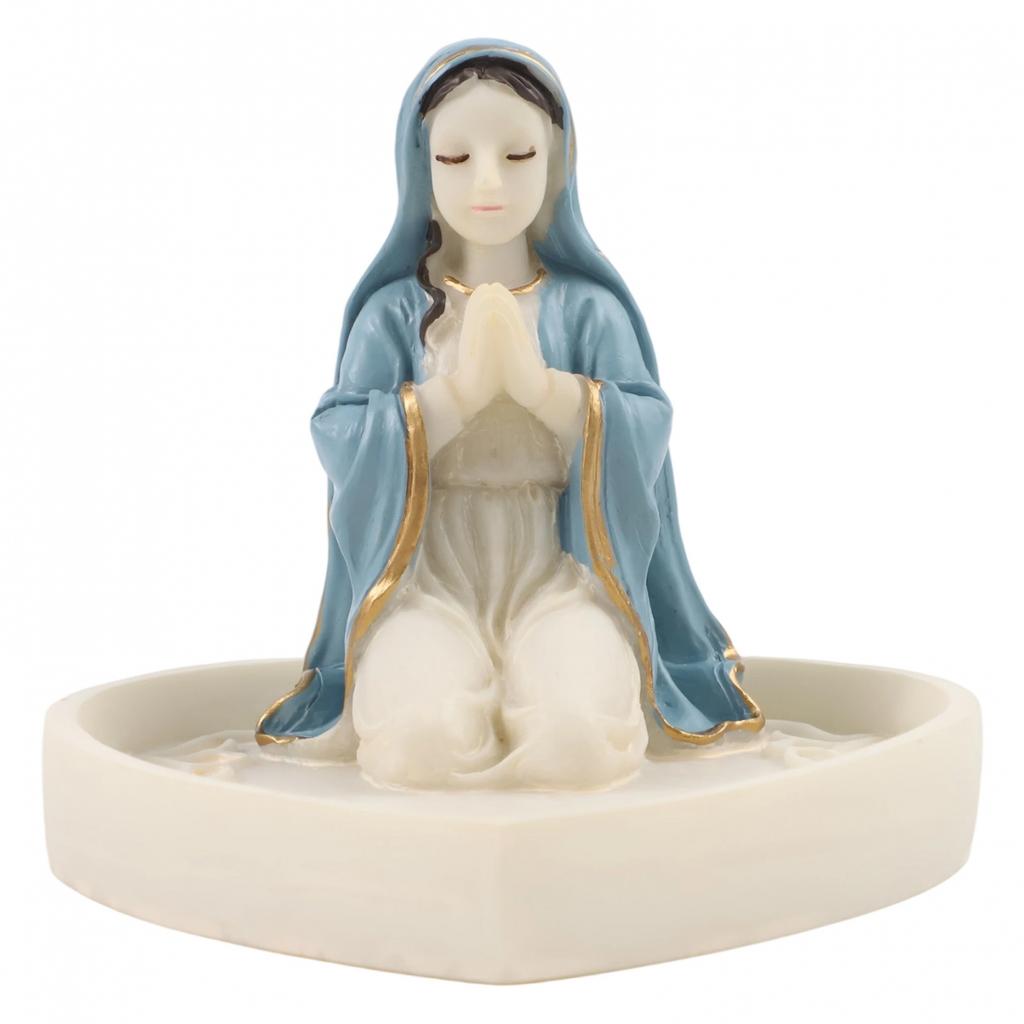Design Elegante Devozione Religiosa Portarosario Vergine Maria Pezzo Decorativo