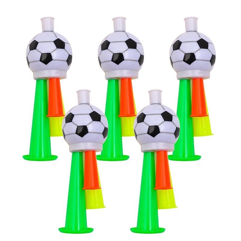 3/6PCS Football Shaped Plastic Cheer Horns Soccer Fan Loud Noise Makers Suitable for Sport Meeting Event Party Rewards Gifts ZYF