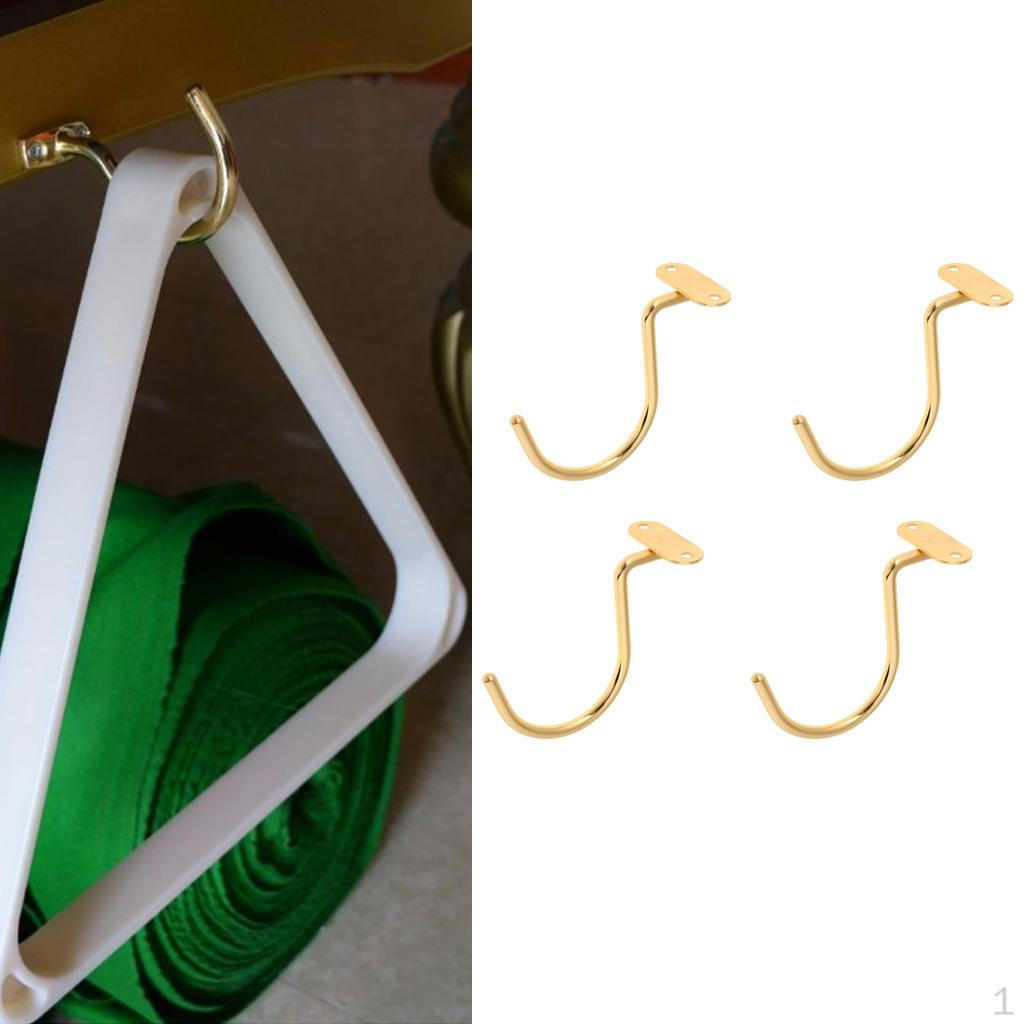 

Pack Of 4pcs Small Brass Table Hook () For Billiard