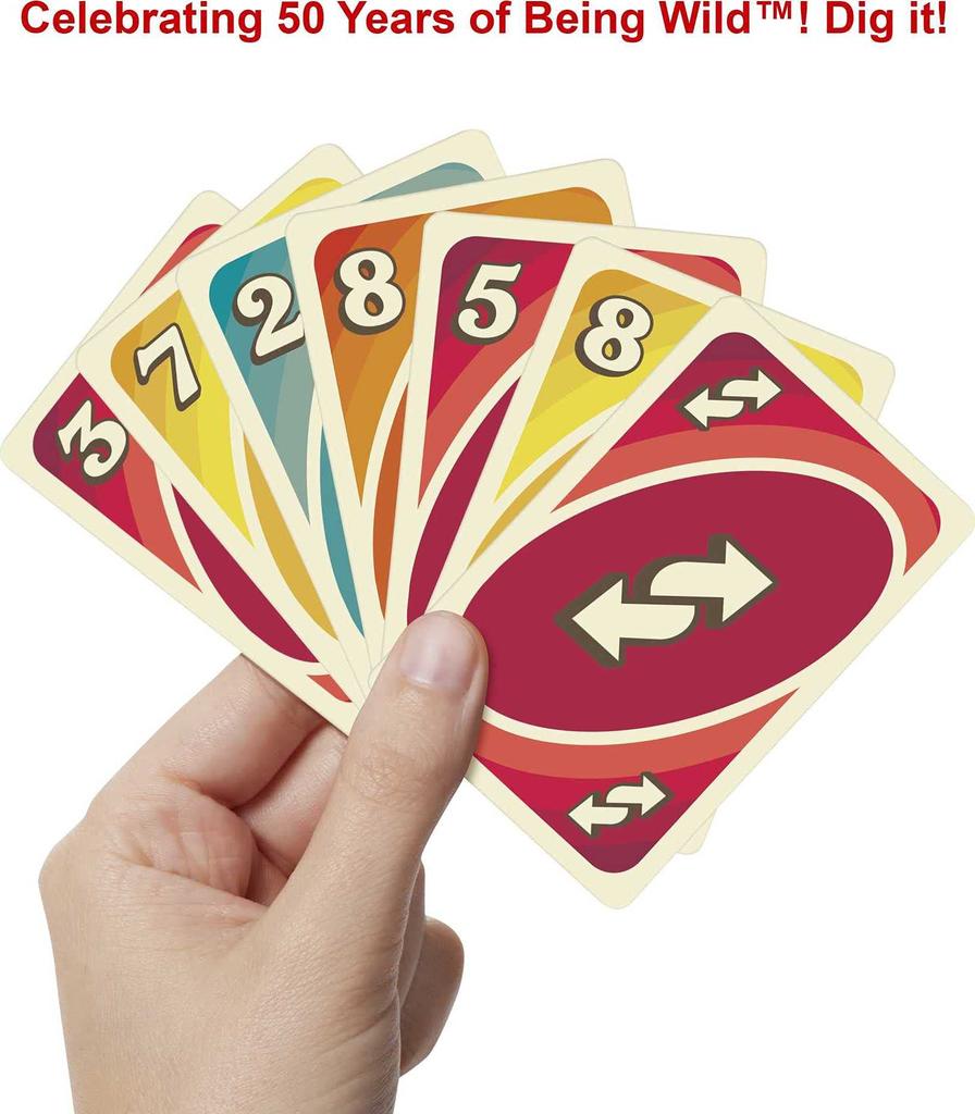 Mattel Game UNO Iconic 1970s Edition 7 and GXV43 [Ages Up]