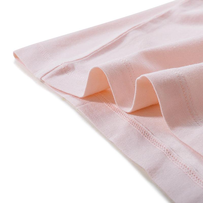 Emporio Armani EA7 SS24 Solid Logo Print Round Neck Short Sleeve Dress Women dresses Light-Pink 3DTA52-TJDQZ-1422