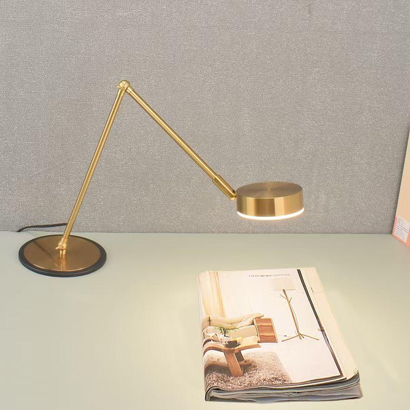 Modern Creative Light Luxury Metal Long-arm Office Studio Computer Drawing Reading Folding Plug-in Desk Lamp