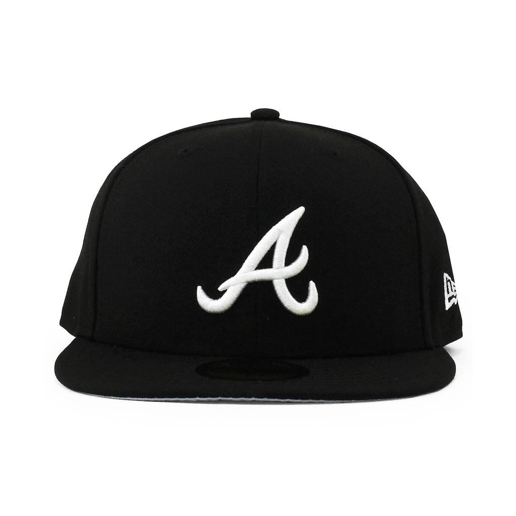 [New Era] 59FIFTY Atlanta Braves [MLB TEAM-BASIC FITTED CAP] ATLANTA BRAVES 5950 Hat Black (7 (approx. 55.8cm)) [Used]