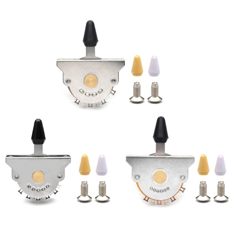 Heavy Duty 3/4/5 Way Electric Guitar Pickup Lever Switch Guitar Pickup Selector Switch for Guitar with 3 Plastic Tip