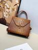 Crocodile Pattern Casual Women'S Bag Portable Small Square Bag Versatile Messenger Bag Shoulder Bag