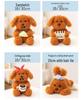 Sait Dudu Puppy Pose Plush Toy - Healing Teddy Dog Doll Gift Pillow for Girls