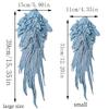 2lots Elegant Angel Wing Fabric Appliques Creative Pattern Patches Bridal Dress for Bridal Attires