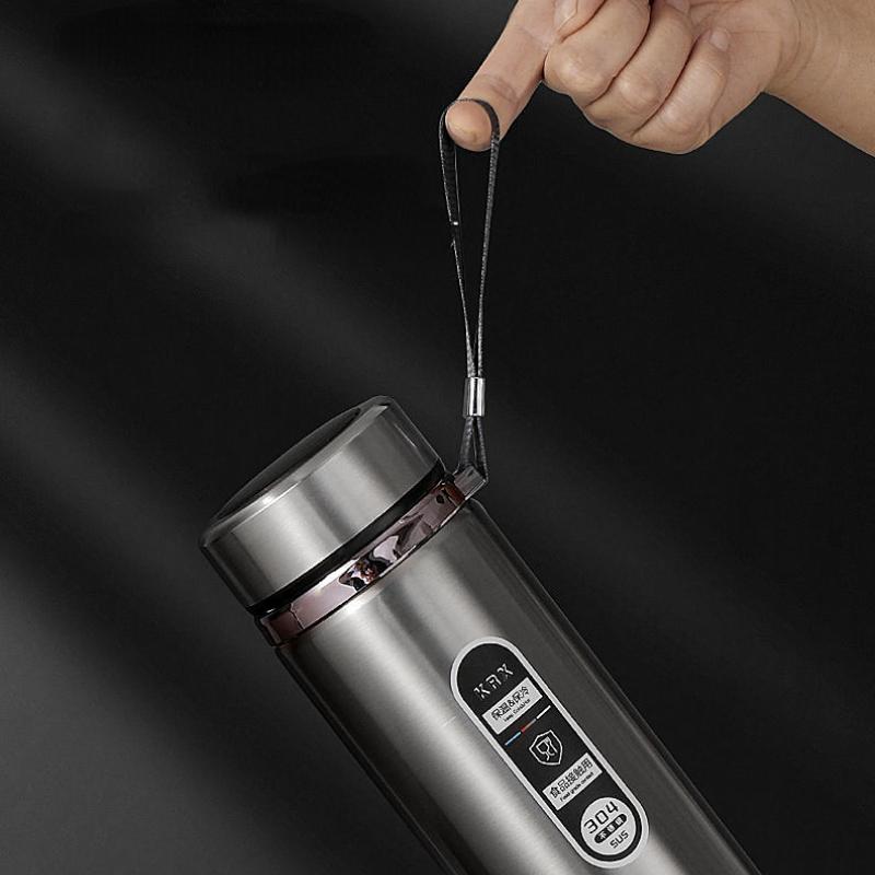 Large Capacity Intelligence Thermos Cup 800ml Vacuum Flasks Portable Stainless Steel Thermos Cup Water Bottle Travel Tea Mug Office Thermos Cup