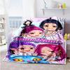 Demon Hunter Girls Customize Text Blanket Cozy Customizable Blanket Soft Warm Cozy Throw For Sofa Bedding Living Room Nap Four Seasons Universal