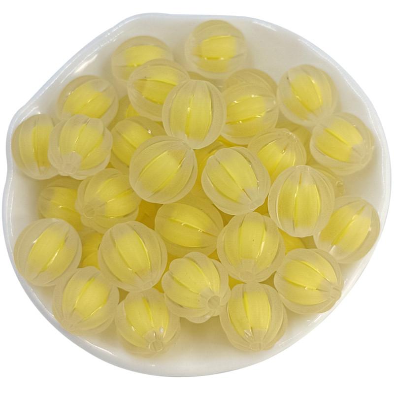 Creative Acrylic Pumpkin/Peach Heart Beads Clear/Matte 10Pcs Corespun DIY Handmade Materials Pendants for Jewelry Making