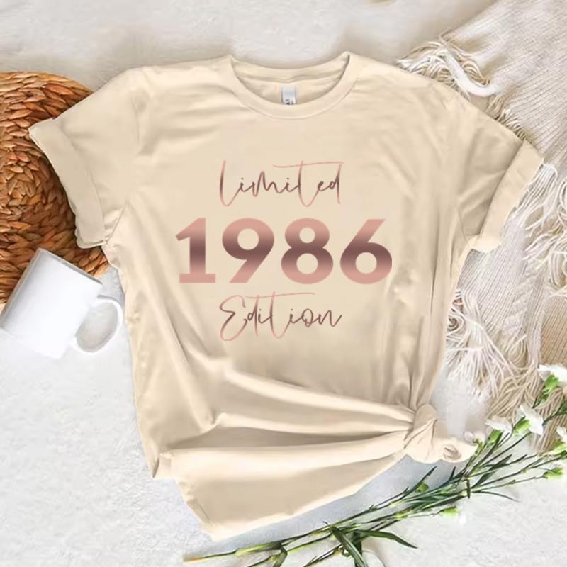 Oryginalny Unisex T-shirt z 1986 roku Vintage 1986 Graficzne Koszulki na Urodziny Unisex Koszulka na 40. Urodziny Prezent na 40. Urodziny Dla Unisex