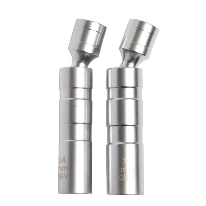 Magnetic Swivels Spark Plugs Socket Kit 14mm and 16mm Thin Wall 3/8Inch Drive Automotive Repair Tool