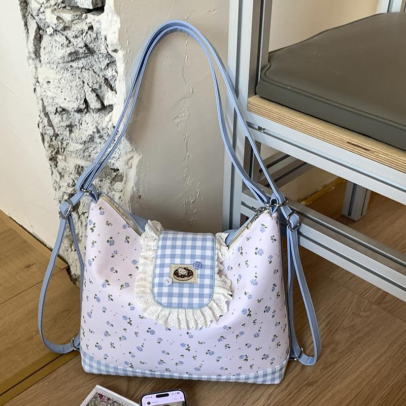 

Fashion summer new versatile bag women s backpack student shoulder bag messenger bag shoulder bag commuter синий