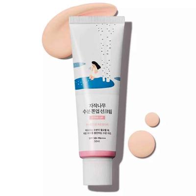BIRCH JUICE MOISTURIZING TONE -UP SUN CREAM SPF50+ PA++++, Korean Cosmetics, Kbeauty, Sample
