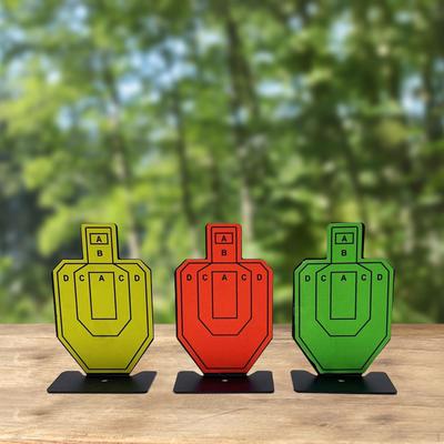 3 Pieces Mini Targets Hunting Silhouette Target Sport Wargame Letter Partition Sturdy Outdoor