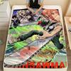 1Pc Chainsaw Man Print Flannel Blanket, High quality Comfortable for All Seasons, Home Decor, Warmth and Comfort, Perfect for Christmas Gifts