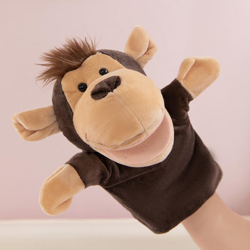 Hand Puppet Toy Animal Hand Soothing Doll Show Lion Can Open Mouth Animal Doll Kindergarten Lecture Props