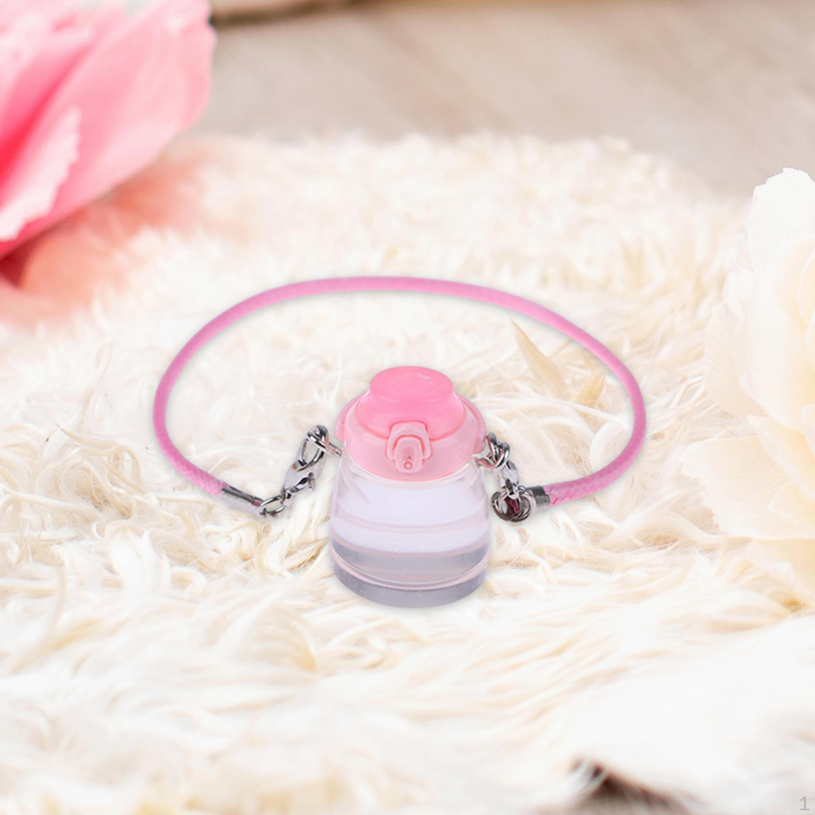 

1/12 Кукольный домик Миниатюрный стакан для воды Мини-стакан для моделирования Аксессуары для микроландшафта розовый