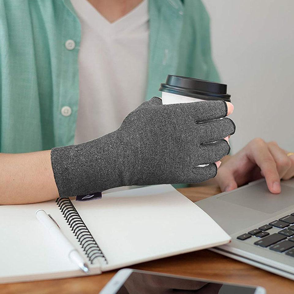 1Pair Compression Arthritis Gloves Joint Pain Relief Hand Brace Wrist Support Therapy Wristband Unisex