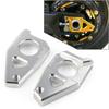 2 st Aluminium Axel Spindel Kedjesträckare Block för Motorcykel För Yamaha YZF R1 FZ1 2005-2015 & FZ8 TMAX 530 2012-2015