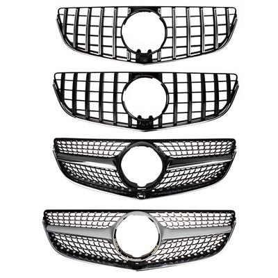 For Mercedes E-Class W207 C207 2014-2016 GT Style Front Bumper Grille Mesh ABS Black Sporty Grille Panel Car Accessories