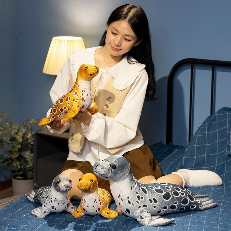 Cute Simulation Seal Doll Plush Toy Aquarium Sea Lion Doll Children Soothing Rag Doll Birthday Gift