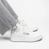 Kids Shoes Mens White Casual Low-Top Sneakers With Cushioned Sole Daily Wear
