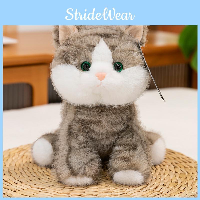 Cat Cartoon Striped Animal Stuffed Plush Toys Fill Children Doll Birthday Gift