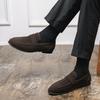 Fashion Spring New Fashionable Pointed Suede Breathable Sleeve Leg Shoes Brand for Teenagers Comfortable Anti Slip Soft Bottom Bean Shoe