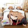 Anime Okami-san Bedding Set Boys Girls Twin Queen King Size Duvet Cover Pillowcase Bed Adult