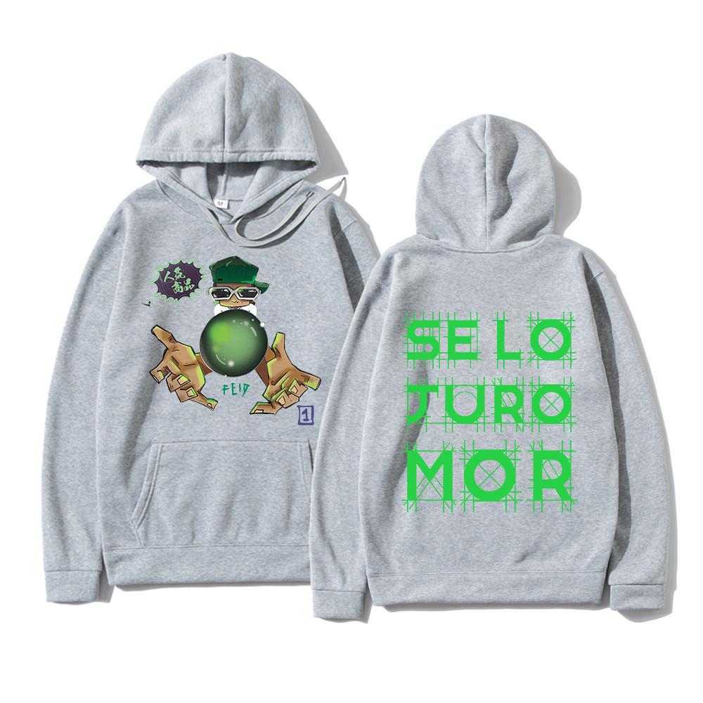 Rapper Feid Se Lo Juro Mor New Hoodie 2025 Feid Ferxxo Men/women Hoodies Harajuku Winter Clothes Pullover Sweatshirt Vintage