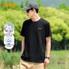 Men's JEEP Embroidered Round Neck Cotton Blend T-Shirt