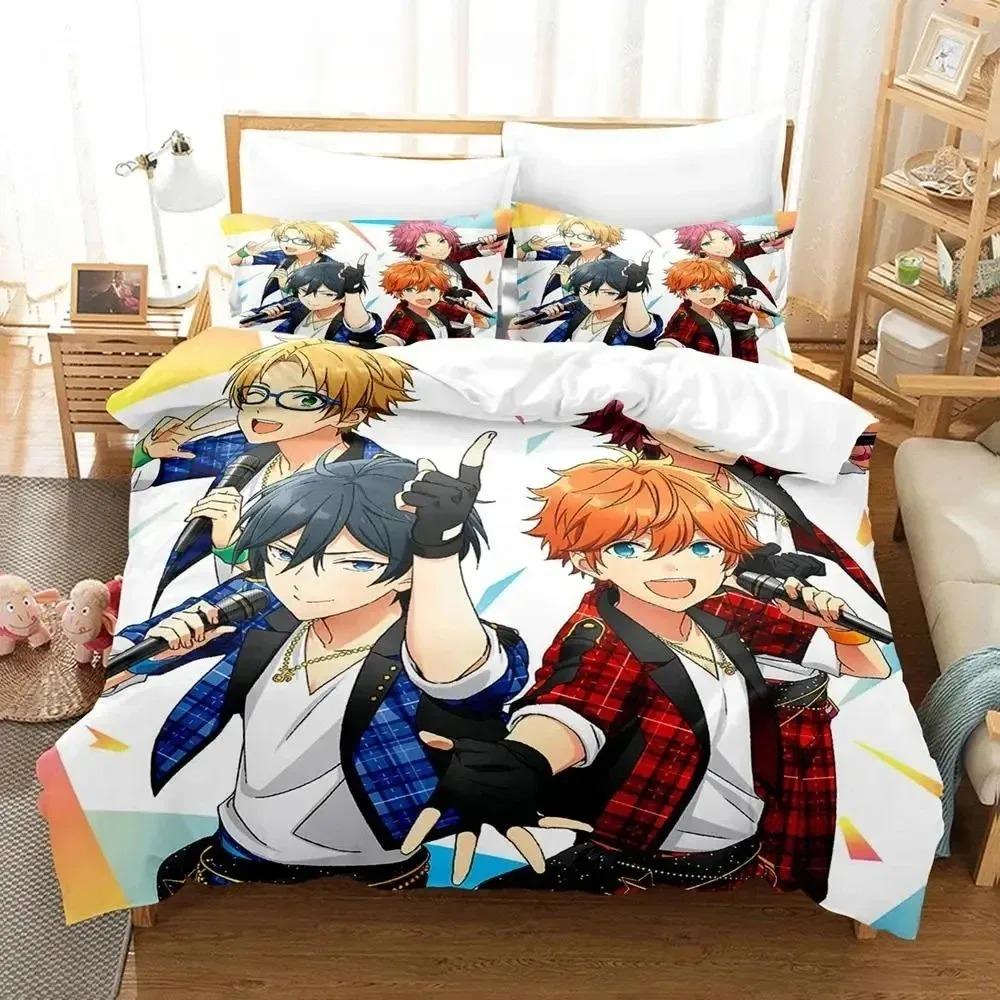 Ensemble Stars Bedding Set For Bedroom Soft Modern Bedspreads Comefortable Kids Duvet Cover Quilt Cover And Pillowcase