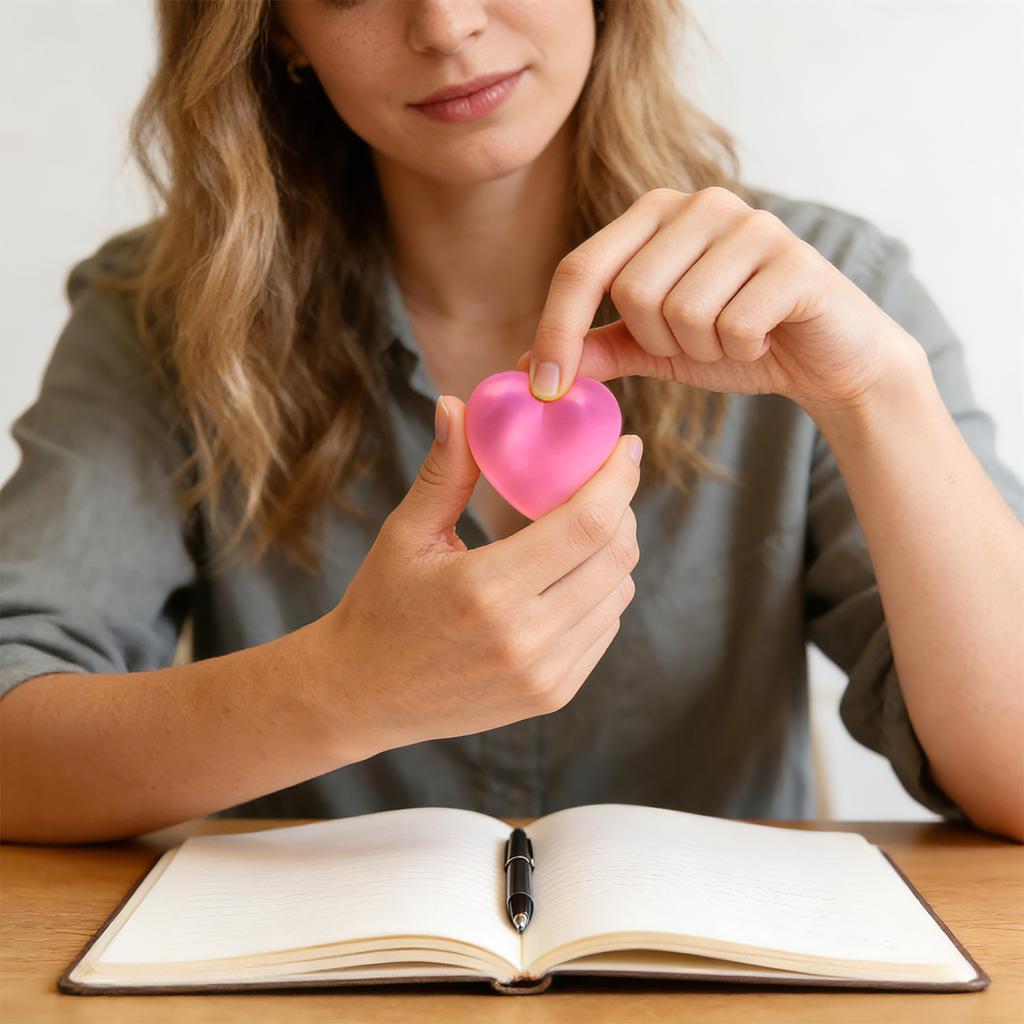 Heart Gel-Filled Stress Ball Ultra- Toy For Stress Relief & Focus Anxiety Ball For Adults Teens Sensory Toy