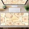 Capybara Mauspads Tastaturmatte Tisch 80x40cm Schülerschrank Gamer Schreibtisch Mauspads Teppichmatten Knitterfrei Rutschfest Schreibtischmatte