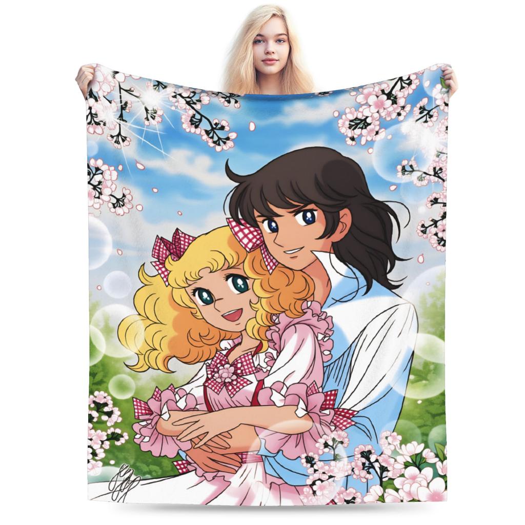 Anime Candy Candy Blanket Quality Soft Warm  Throw Blanket Winter Child Couch Bed Pattern Bedspread