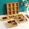 MOLUONA Nine-Grid Wooden Serving Tray