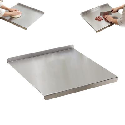 Slip-resistant Chopping Board Stainless Steel Cutting Board with Non-Slip Bottom Cutting Meat Bread Vegetables