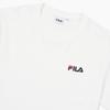 FILA T Shirts Unisex White Crew Neck Moderate Straight Fit FS2RSF2101X-OWH