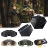 Tactical Safety Goggles 3 Lens Wind Shield Anti-Dust Shooting Motocross Motorcycle Mountaineering Eyeglasses Safe CS Game Eyeglasses