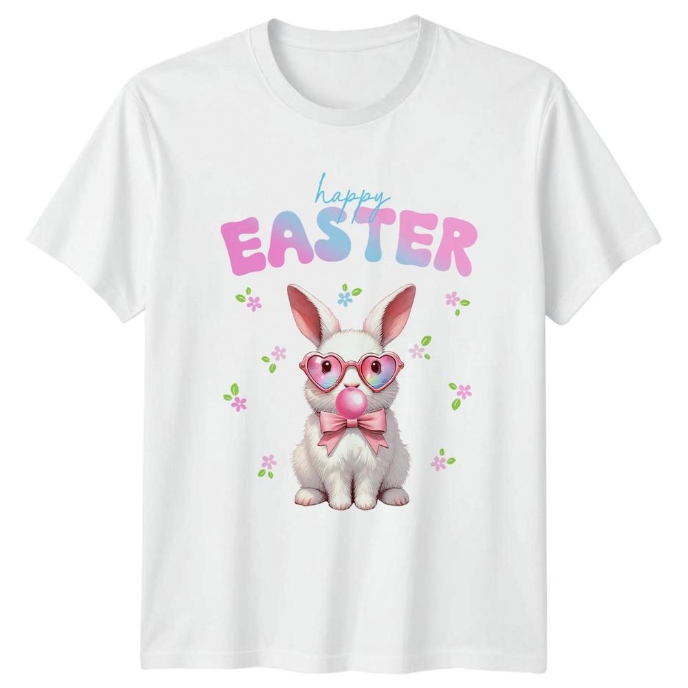 Happy Easter TShirt Kawaii Bunny Holiday Seasonal Easter Gift For Him And Her S