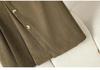 Plus Size Women's Irregular Pleated A-line Skirt with High Waist and Elastic Back - Spring/Autumn