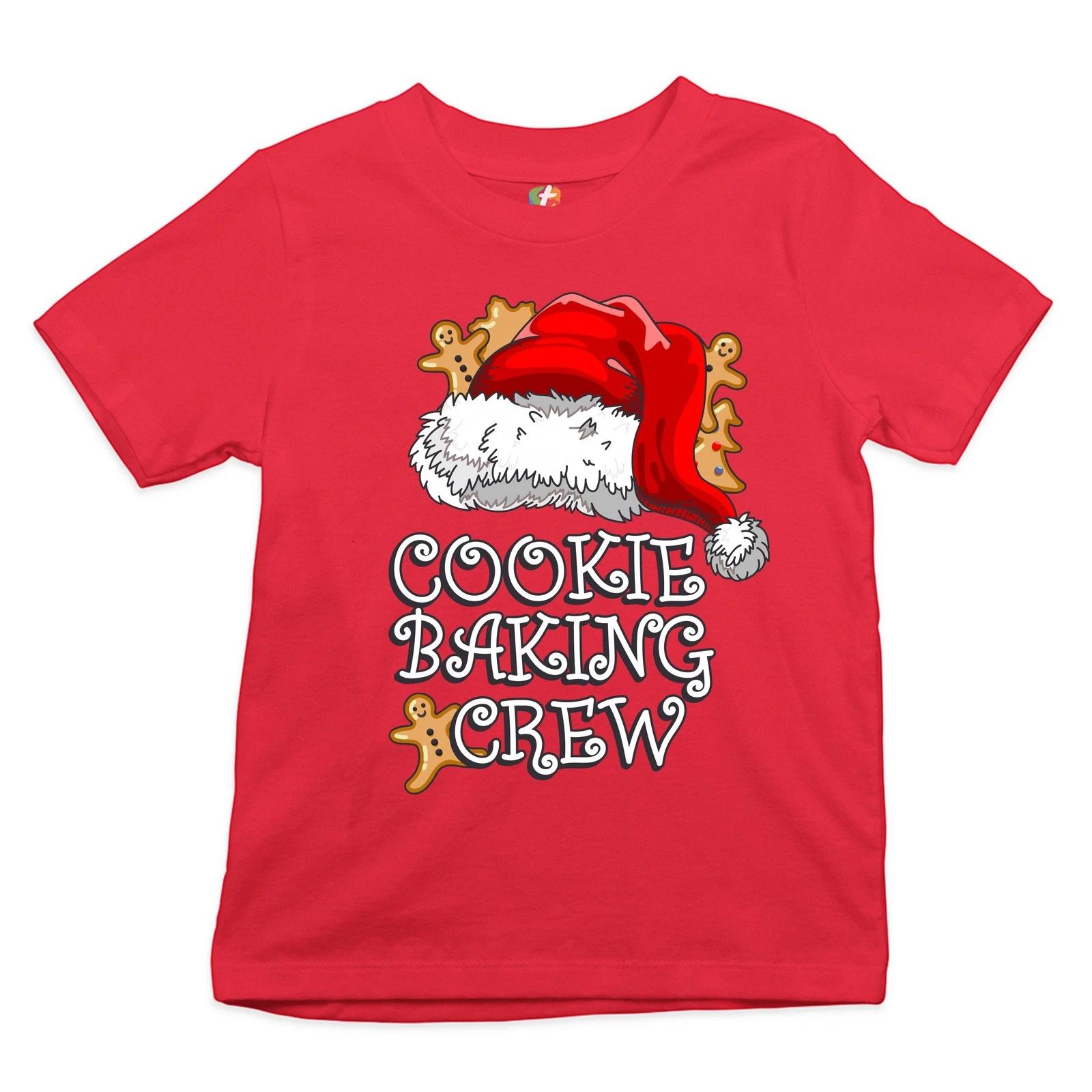 Cookie Baking Crue Youth kids boys T-Shirt Santa s Hat Christmas Gingerbread Kids 160
