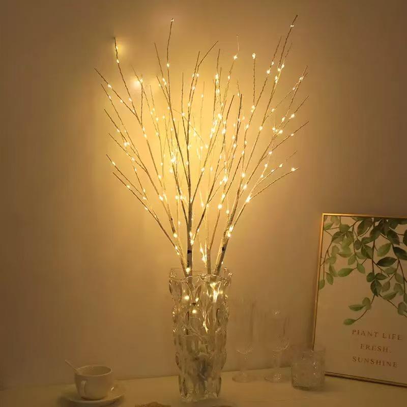 Светодиодная гирлянда-ветка на батарейках для спальни и декора помещений 2-battery box