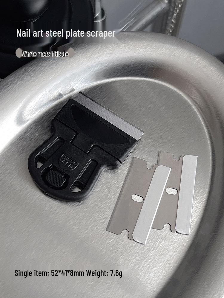 Multi-functional Nail Stamping Plate & Glue Remover Scraper Tool