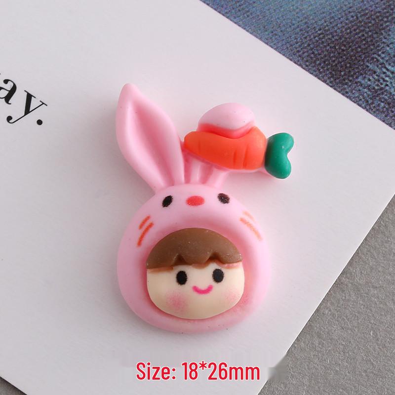 DIY Cute Cartoon Animal Resin Accessories: Hair Clips, Ties, Phone Charms