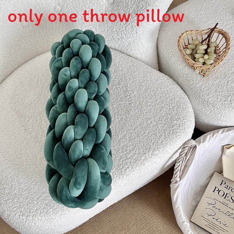 Modern Minimalist Nordic Linen Weaving Throw Pillow With Pp Cotton Filling For Living Room Decor