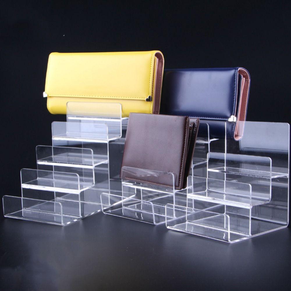 Black Wallet Display Stand Multilayer Acrylic Display Stand Practical Bag Stand  Bag Shop