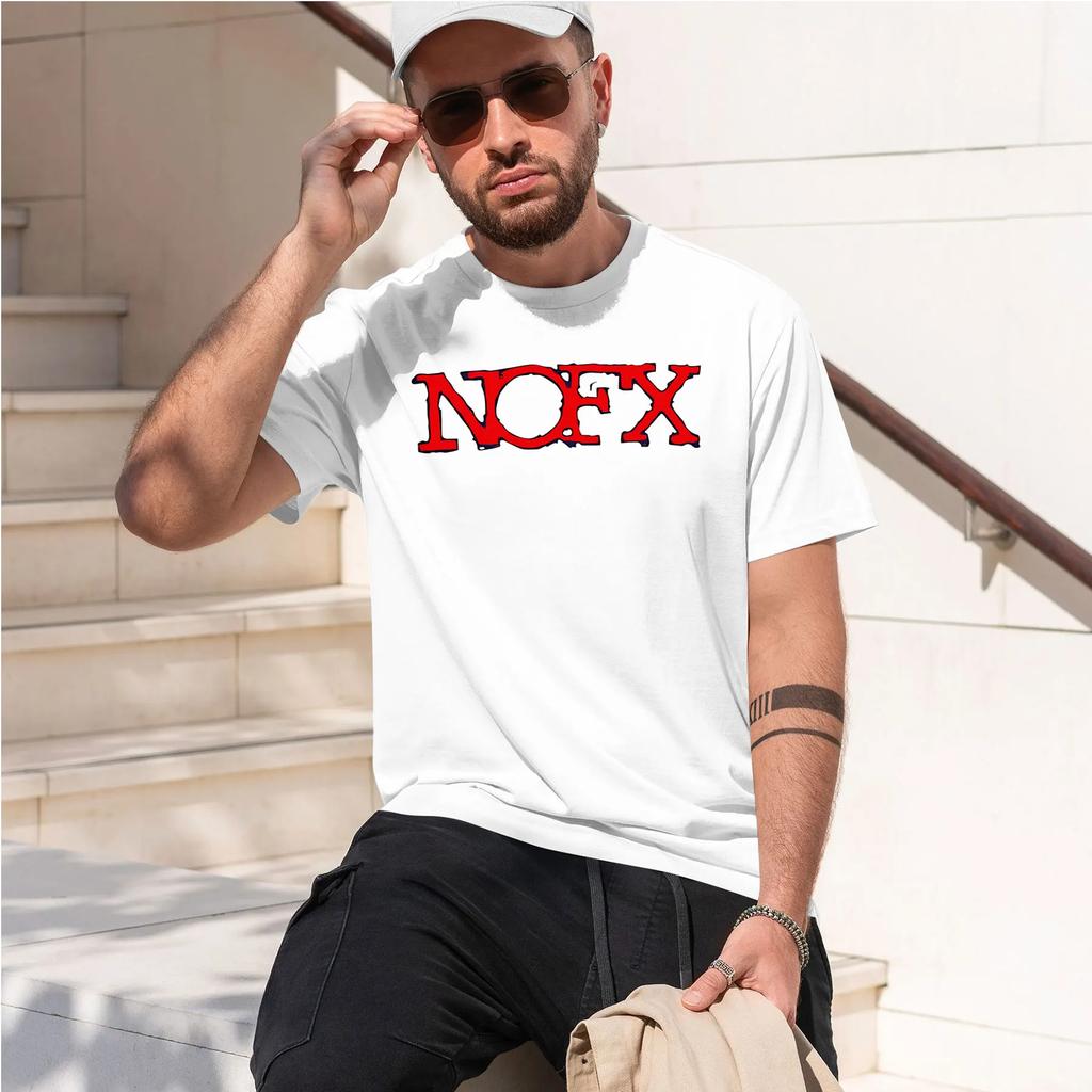 Nofx 2026 Nuova Moda Pesante Popolare Stampa Retrò Divertente Girocollo T-shirt Per Comfort Quotidiano
